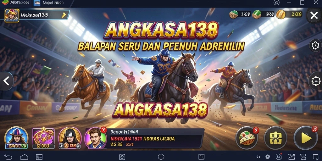 Screenshot gameplay ANGKASA138 menampilkan balapan seru dan penuh kecepatan.