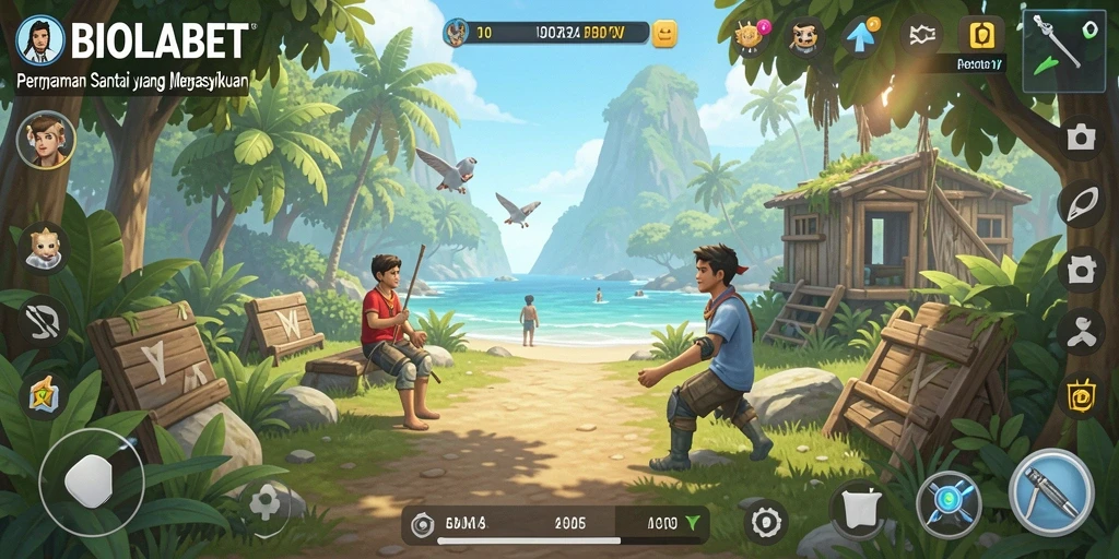 Tampilan gameplay <strong>BIOLABET</strong> yang penuh warna dan seru.