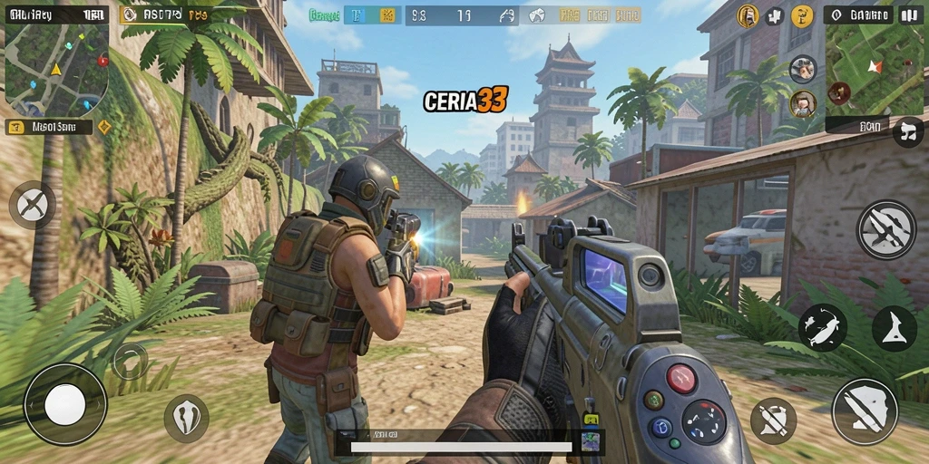 Tangkapan layar dari gameplay CERIA33 yang seru dan menantang.