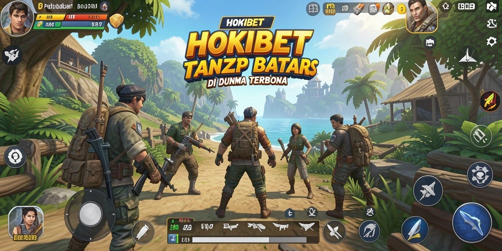 Tampilan gameplay HOKIBET dengan lingkungan dunia terbuka yang indah.
