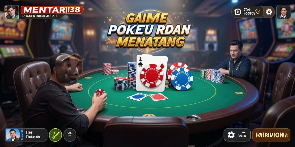 Screenshot gameplay MENTARI138 menampilkan aksi Poker yang seru.