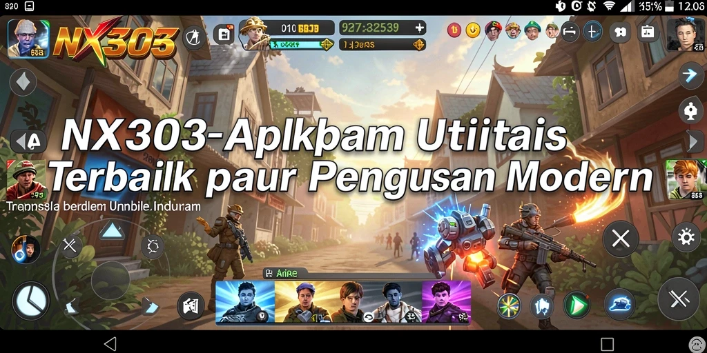 Screenshot utama NX303 menampilkan antarmuka aplikasi yang ramah pengguna.