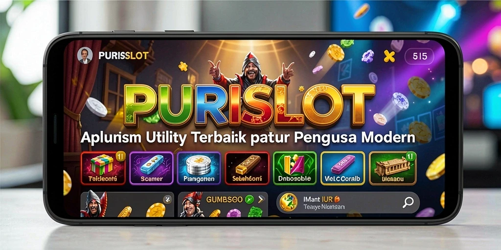 Screenshot utama menunjukkan antarmuka pengguna PURISLOT yang intuitif.