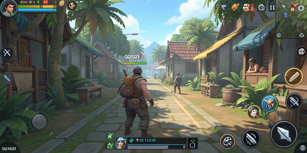 Tampilan gameplay menarik dan strategis dari QQ1221.