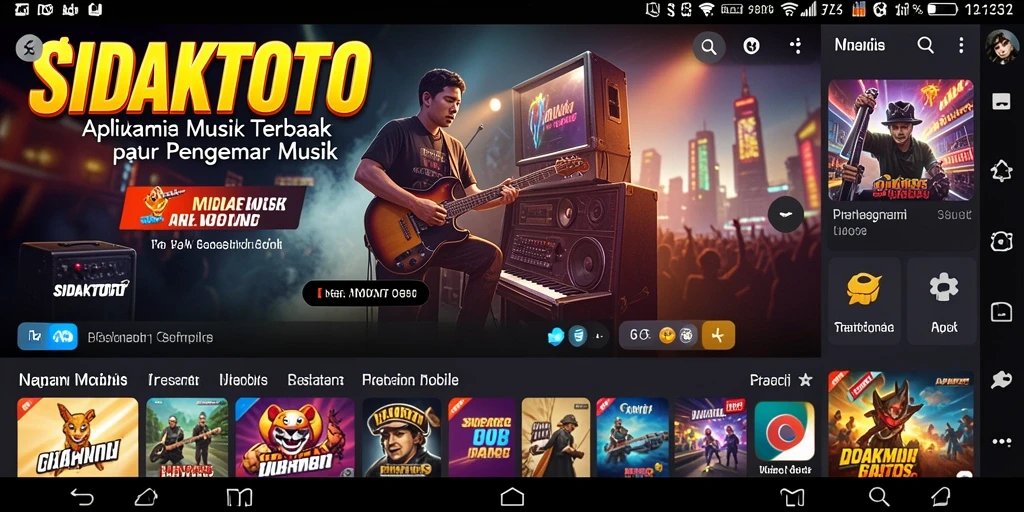 Screenshot tampilan gameplay SIDAKTOTO dengan berbagai fitur menarik.