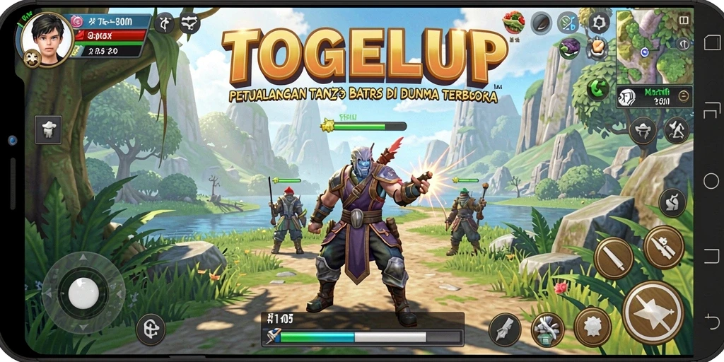Tangkapan layar TOGELUP yang menampilkan gameplay Open World yang mendebarkan.