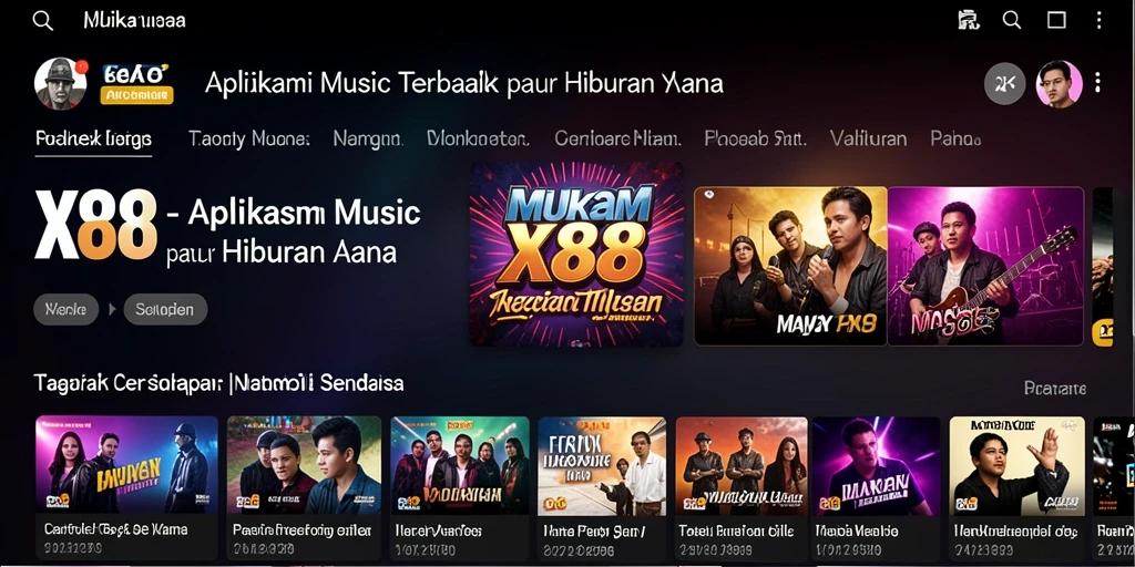 Tampilan menarik saat memainkan X88 dengan fitur musik interaktif.